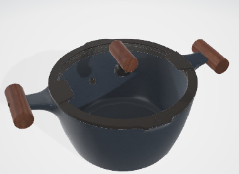 3d pot for indoor 3D model_2