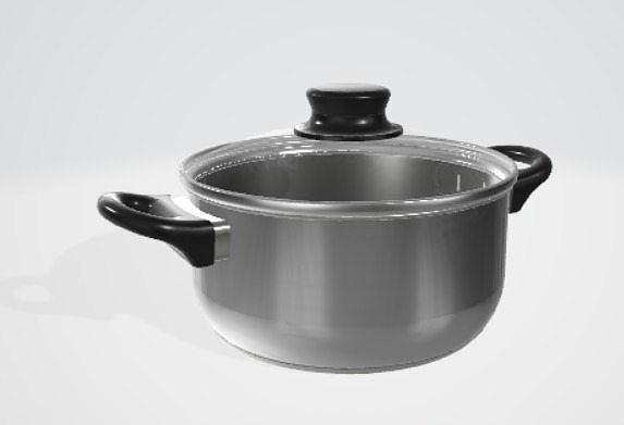 3d pot for indoor 3D model