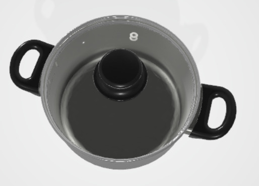 3d pot for indoor 3D model_2