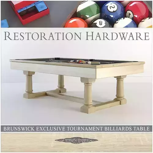RH Brunswick exclusive tournament billiards table 3D model