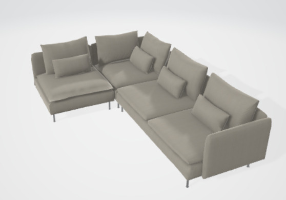 3d sofa 3D model_1