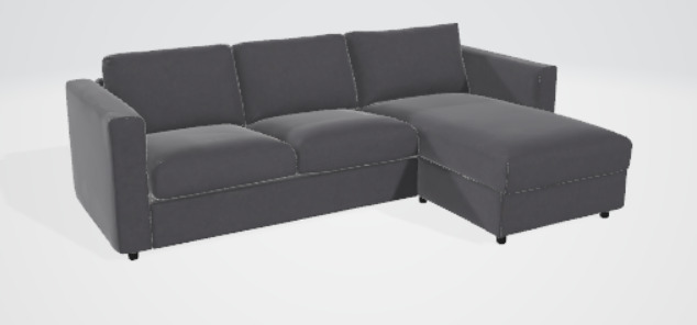 3d sofa 3D model_2