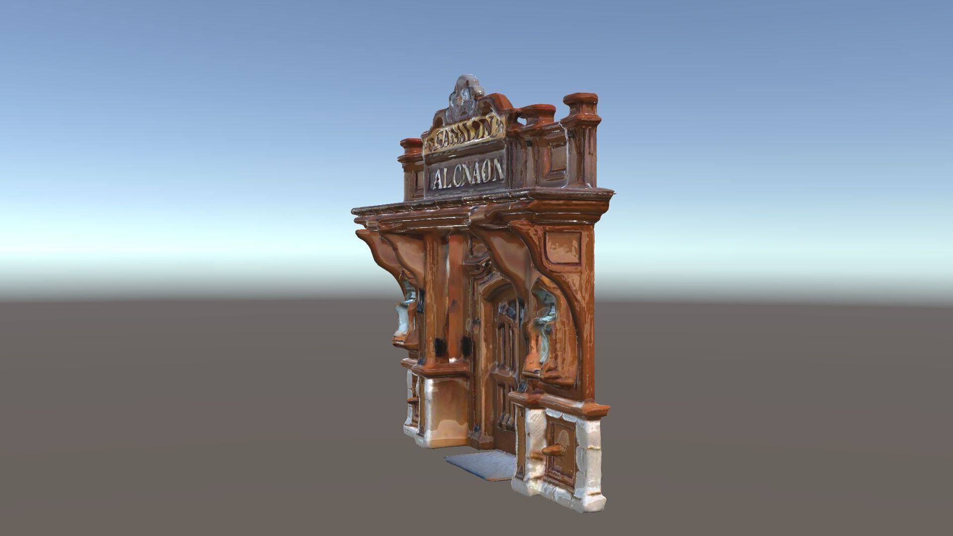 Victorian Style Storefront Model Pack Low-poly 3D model_6