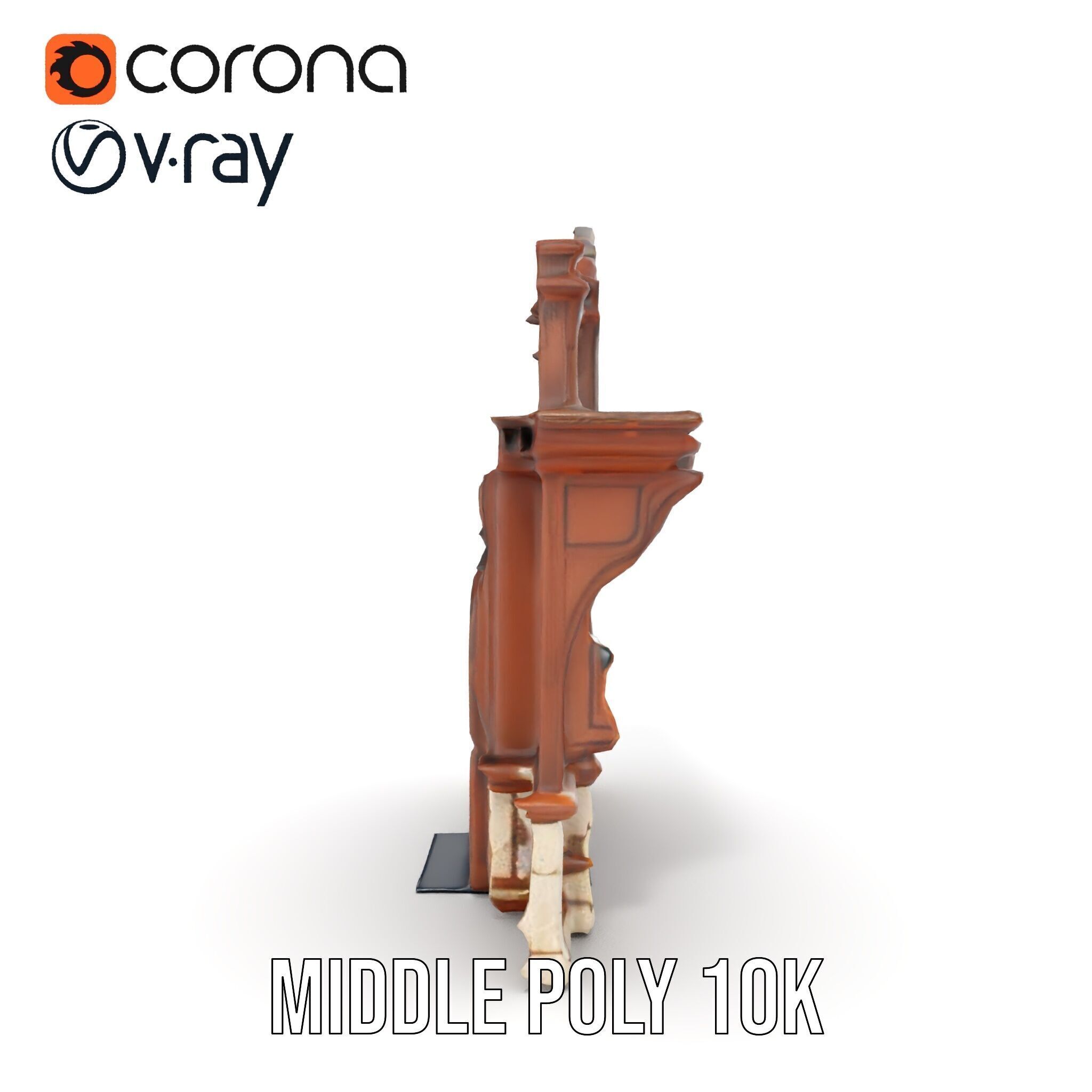 Victorian Style Storefront Model Pack Low-poly 3D model_9