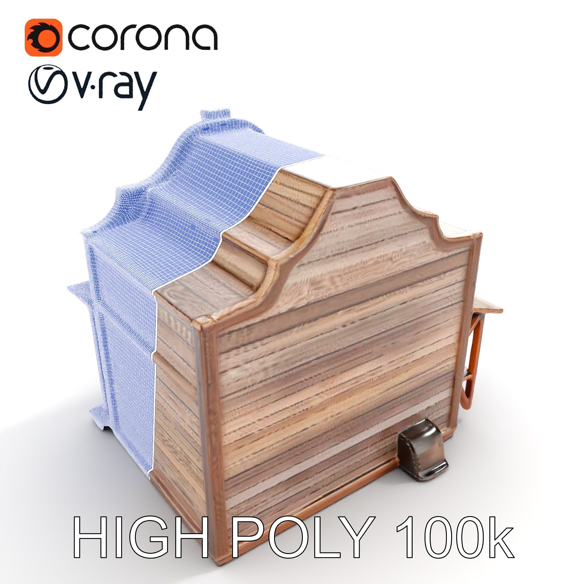 Western Saloon Building Model Pack for Game Design and Rendering Low-poly 3D model_22