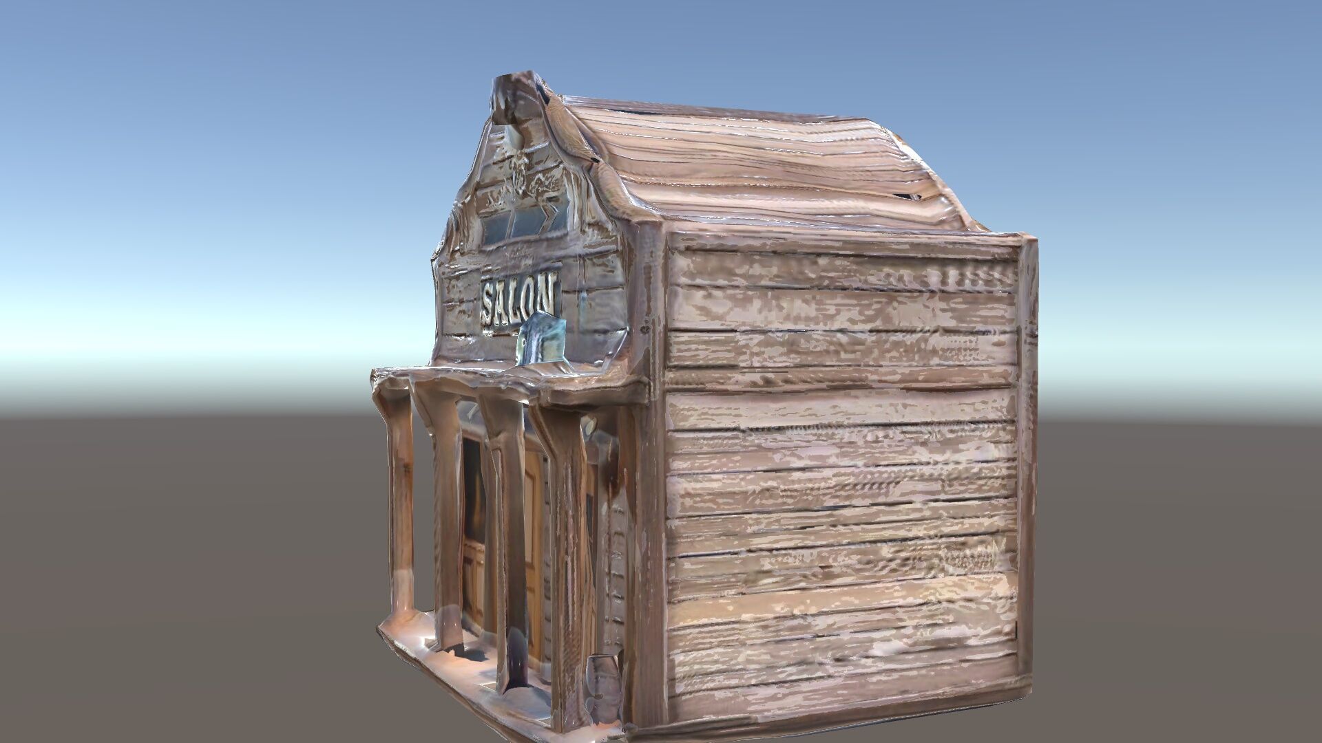 Western Saloon Building Model Pack for Game Design and Rendering Low-poly 3D model_35