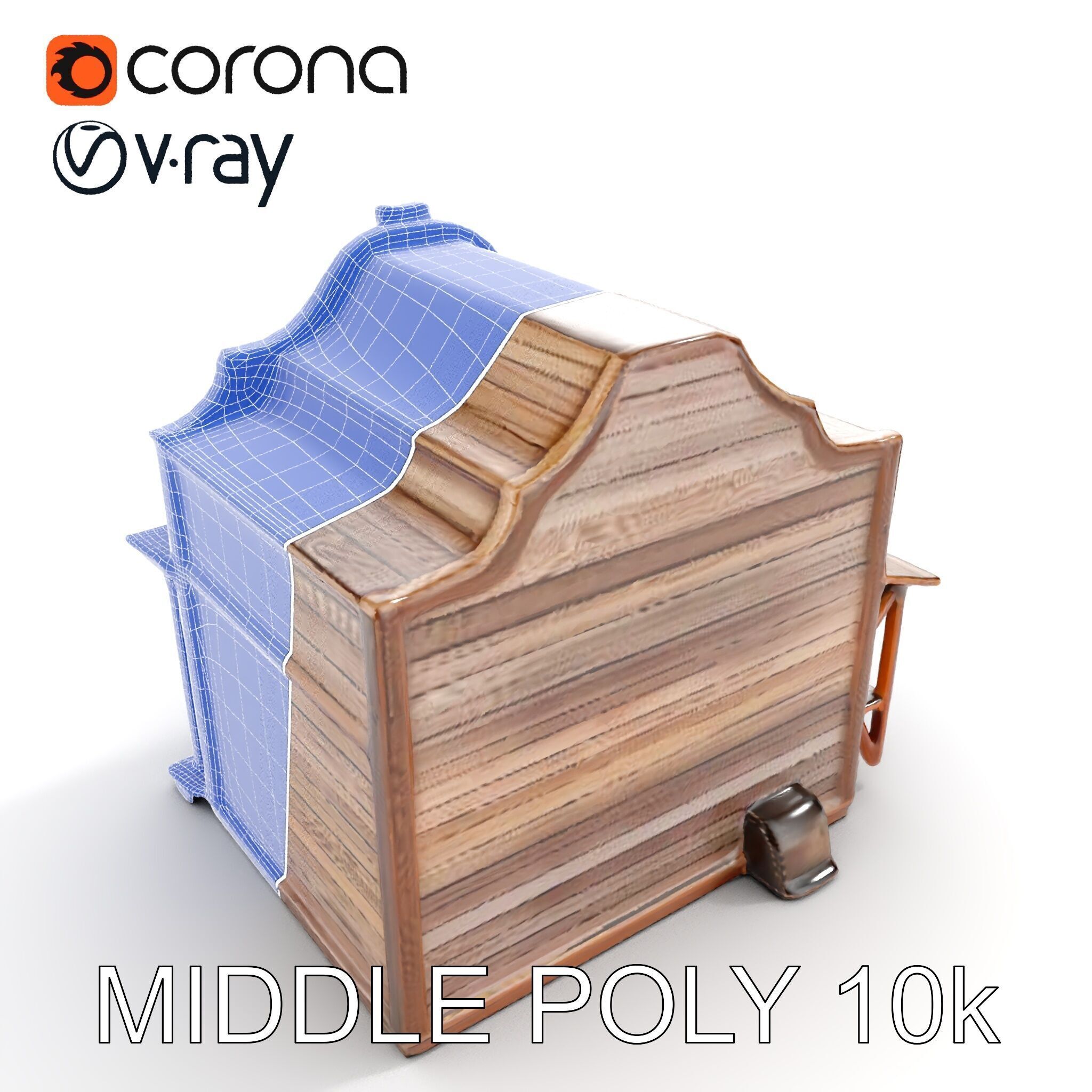 Western Saloon Building Model Pack for Game Design and Rendering Low-poly 3D model_28