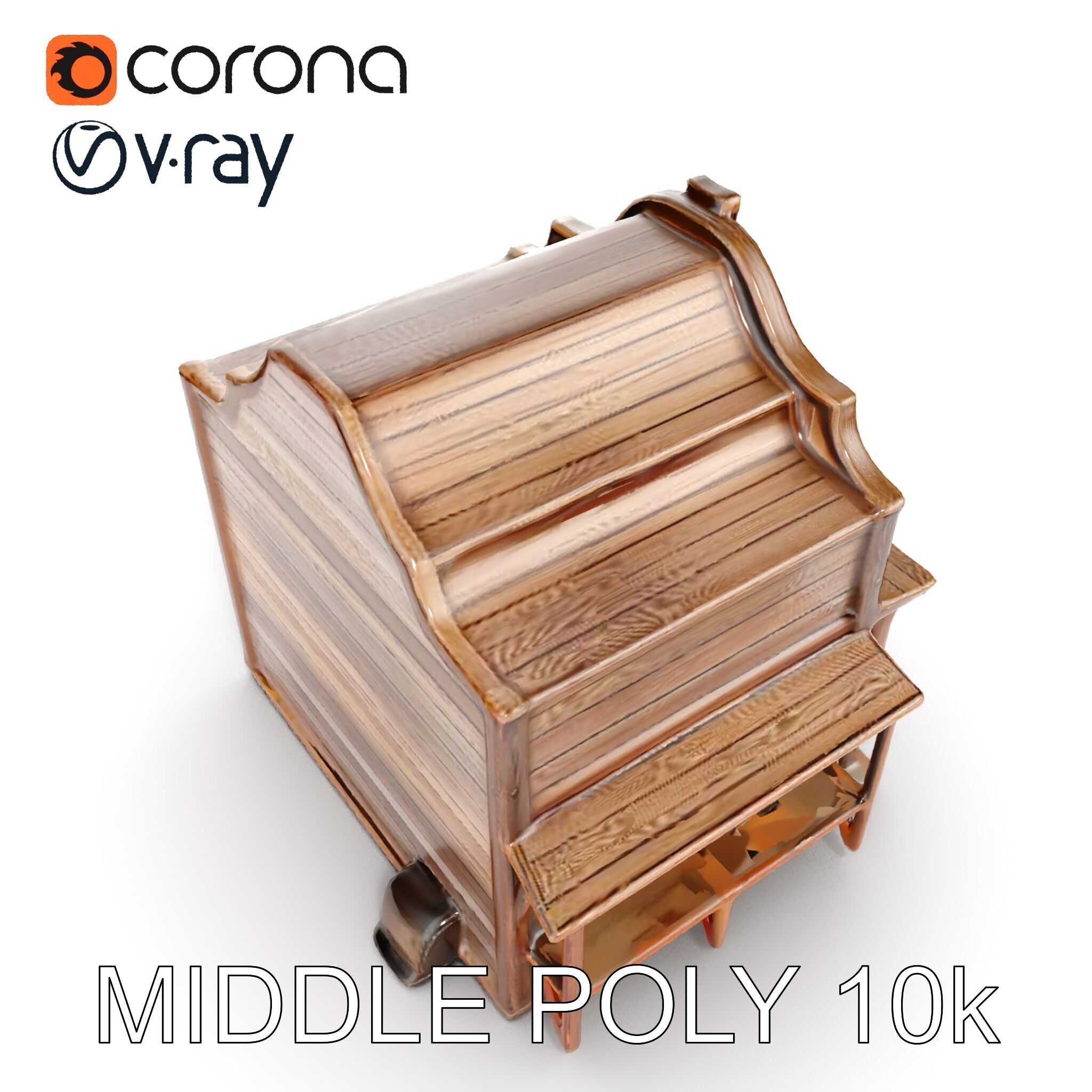 Western Saloon Building Model Pack for Game Design and Rendering Low-poly 3D model_12