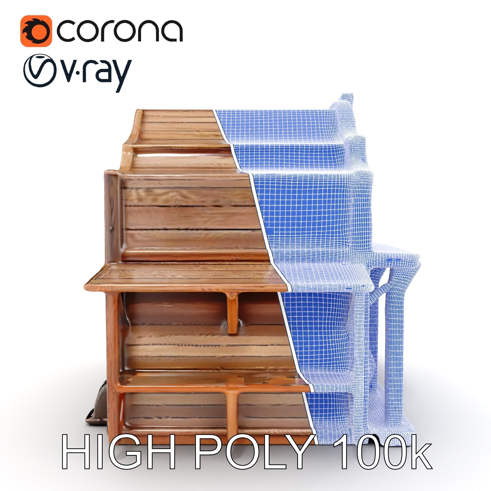 Western Saloon Building Model Pack for Game Design and Rendering Low-poly 3D model_36