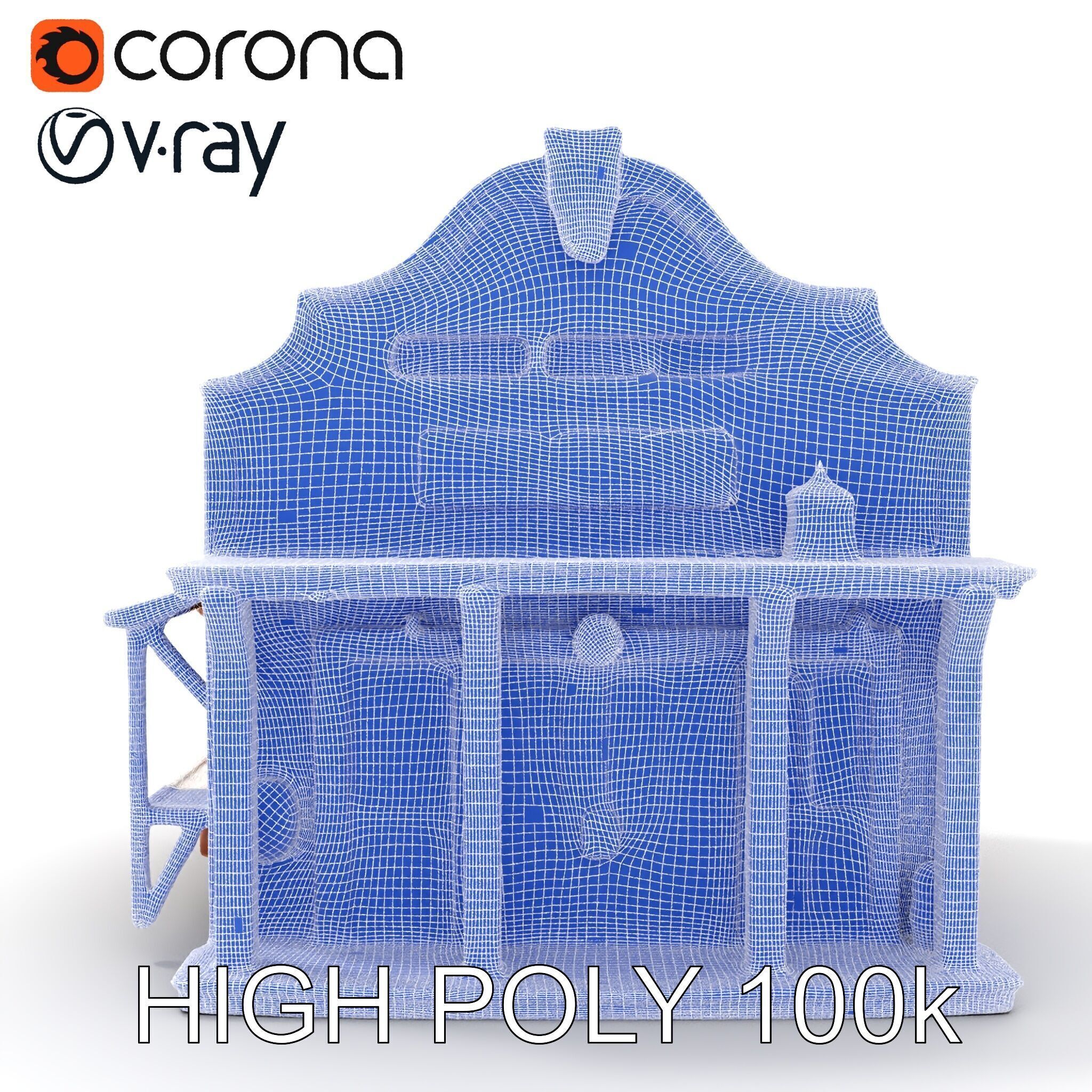 Western Saloon Building Model Pack for Game Design and Rendering Low-poly 3D model_30