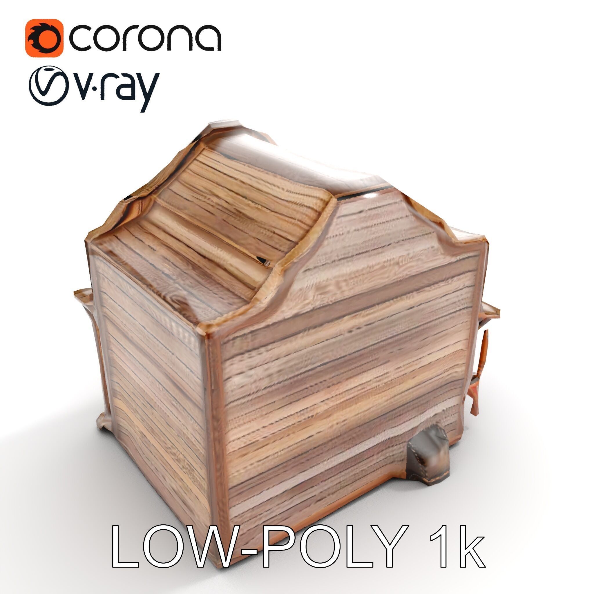 Western Saloon Building Model Pack for Game Design and Rendering Low-poly 3D model_13