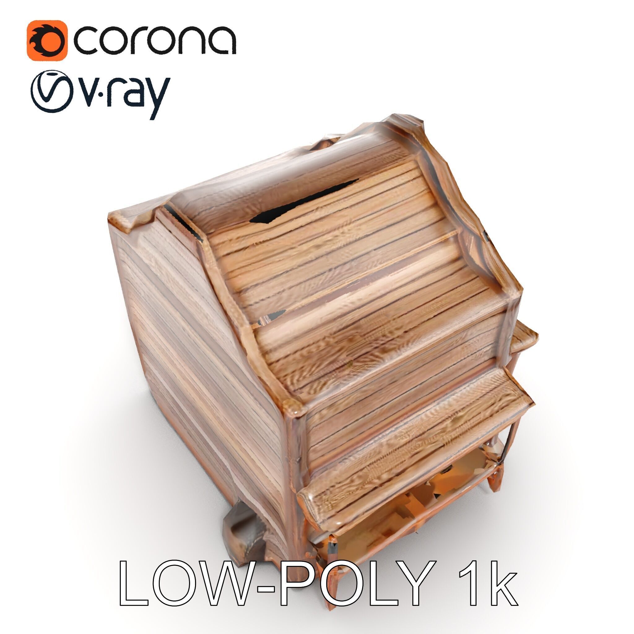 Western Saloon Building Model Pack for Game Design and Rendering Low-poly 3D model_10