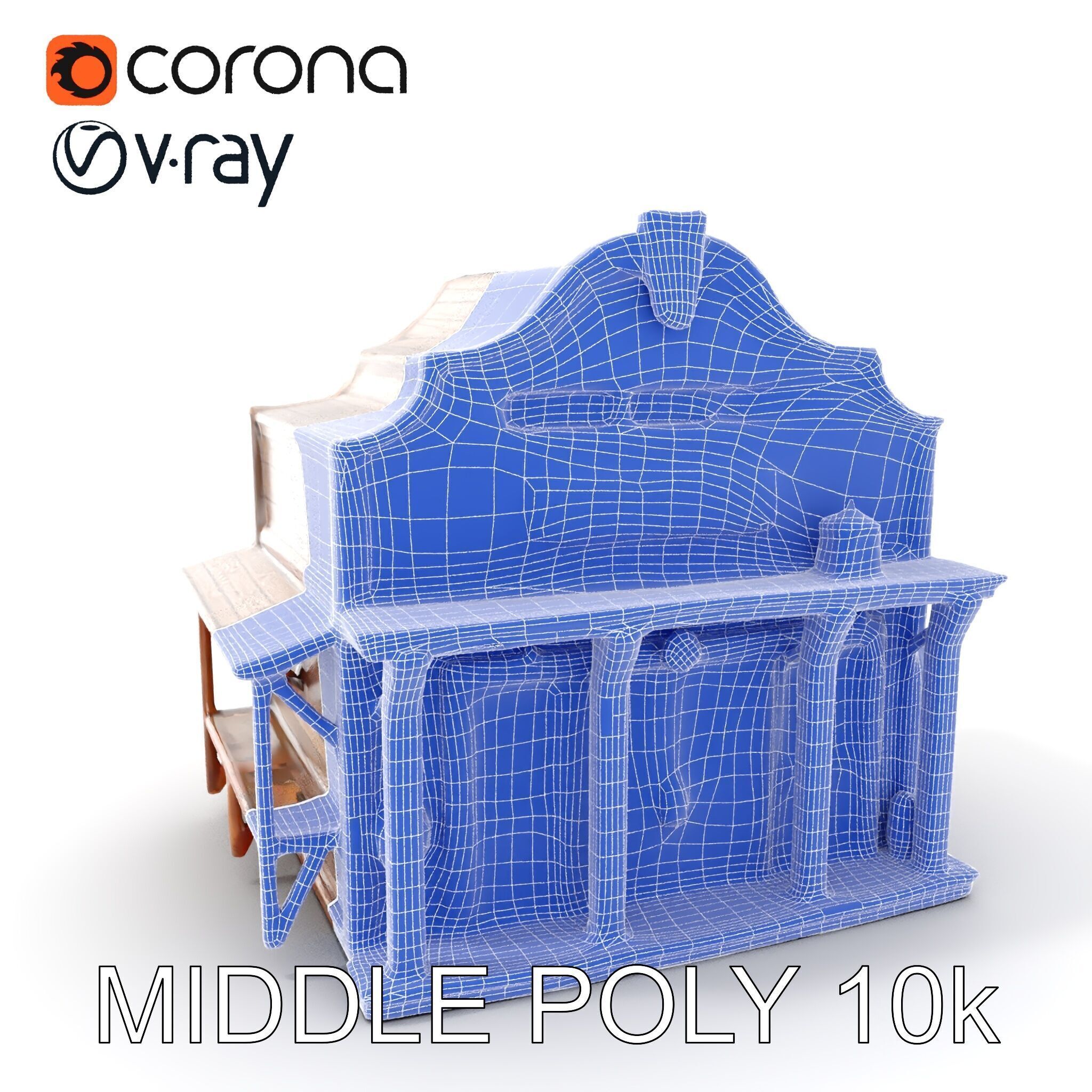 Western Saloon Building Model Pack for Game Design and Rendering Low-poly 3D model_26