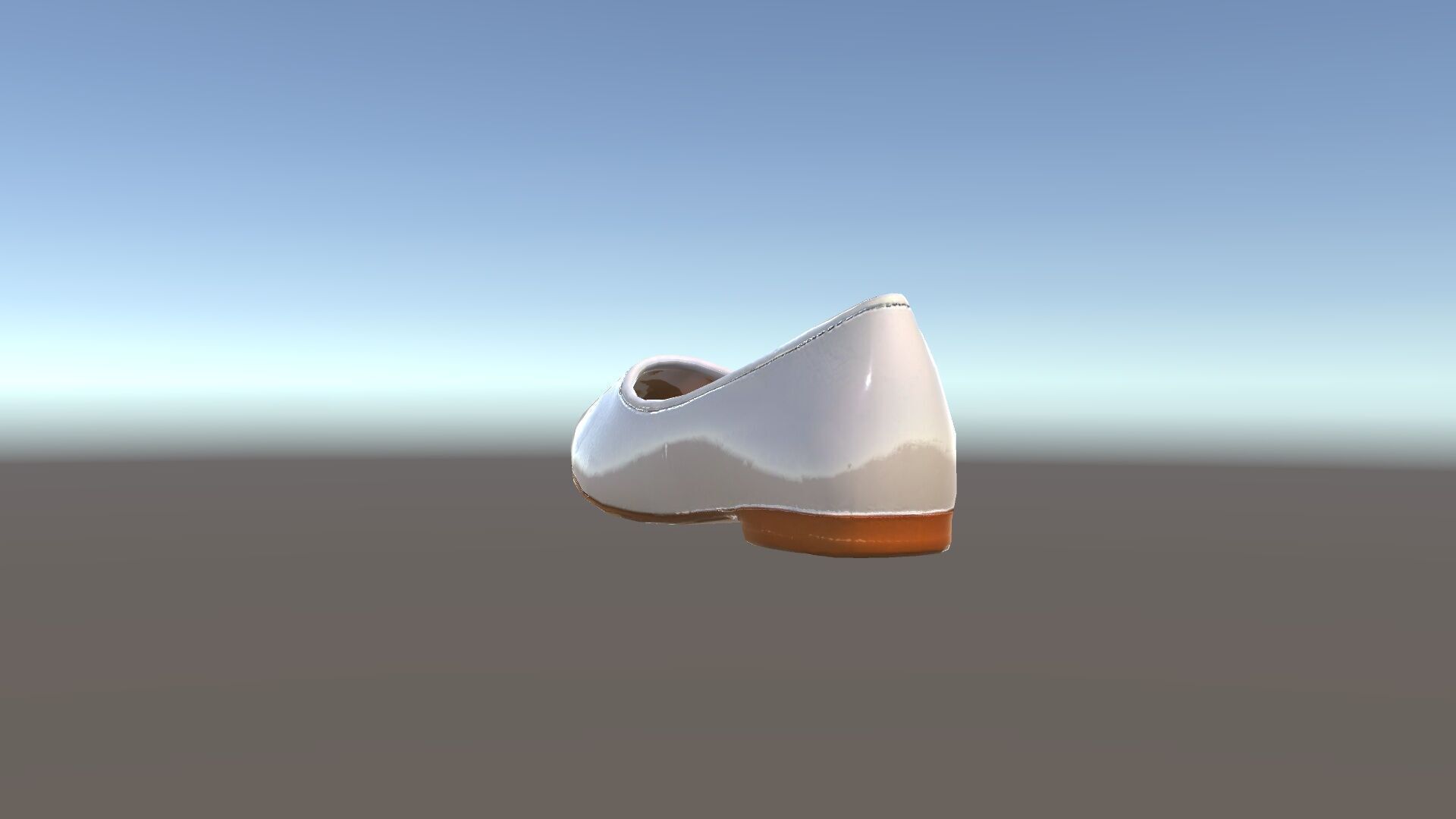 Elegant Beige Flat Shoe D Model Pack Low-poly 3D model_34
