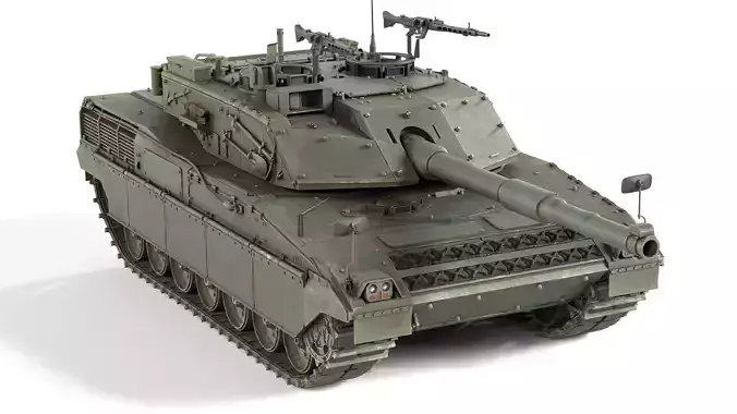 Ariete MBT tank Low-poly 3D model