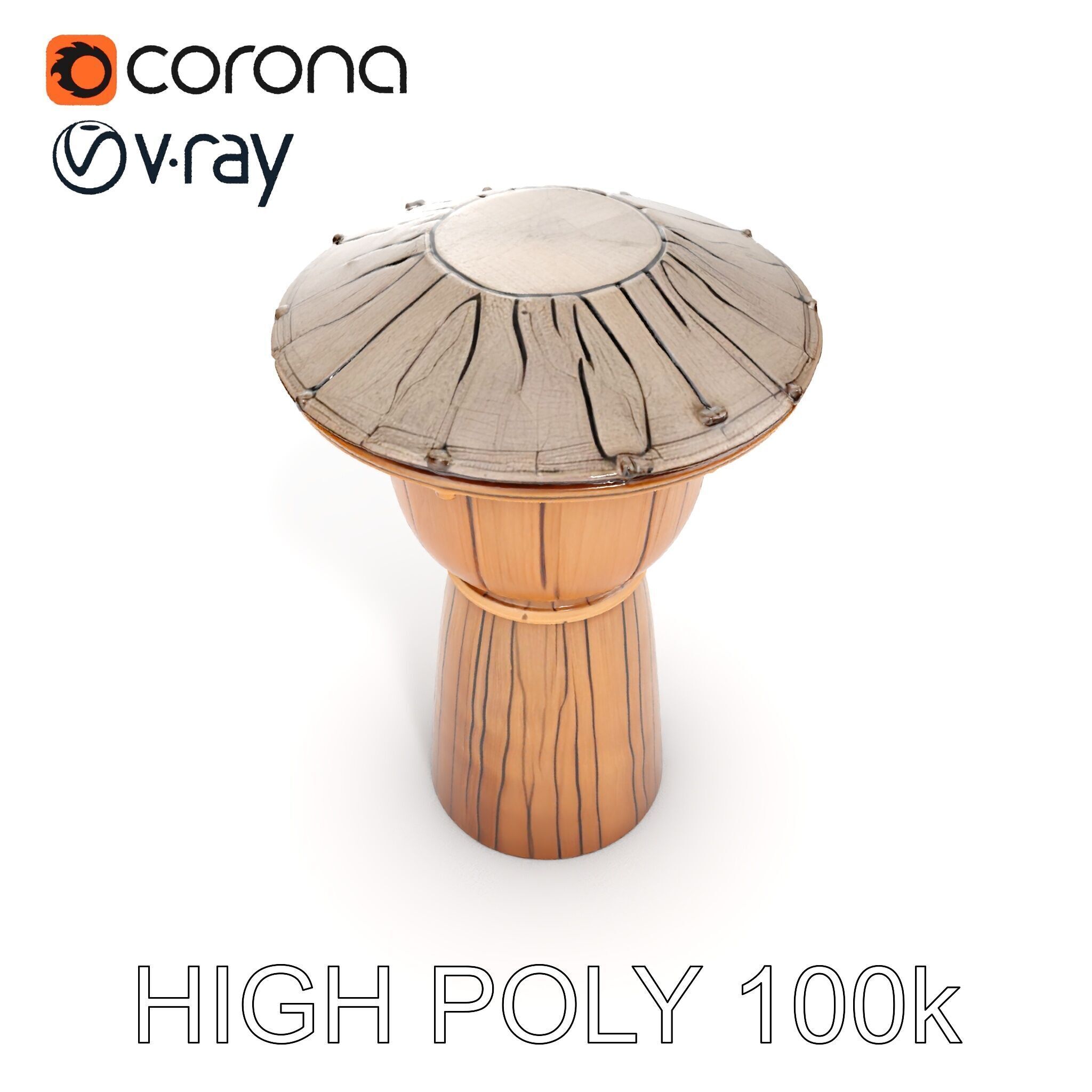 Wooden Watchtower Model Pack with Realistic Textures Low-poly 3D model_27