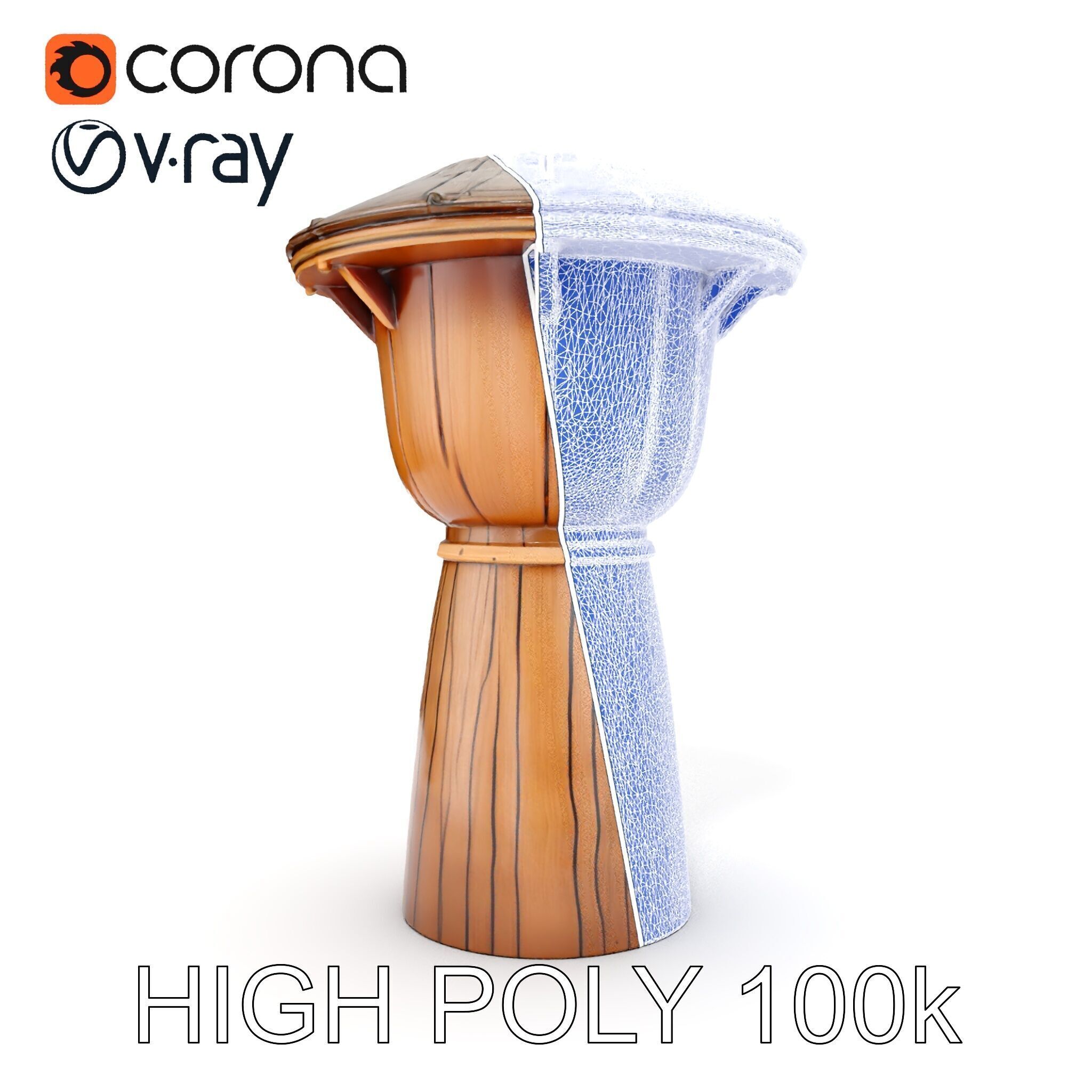 Wooden Watchtower Model Pack with Realistic Textures Low-poly 3D model_31