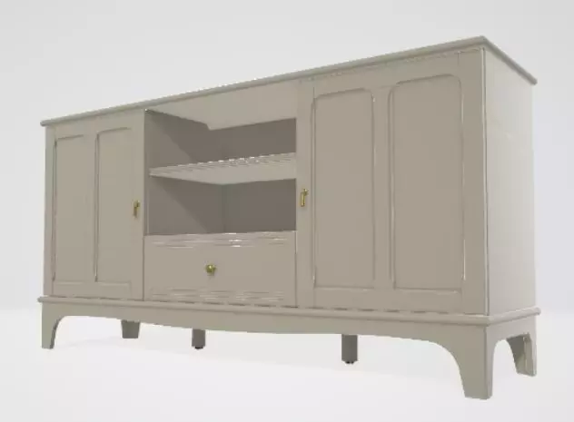3d cabinet for interior scene 3D model_0