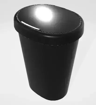 3d trash bin