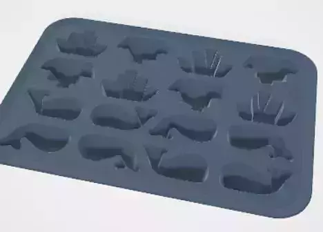 3d chocolate shape for interior scene