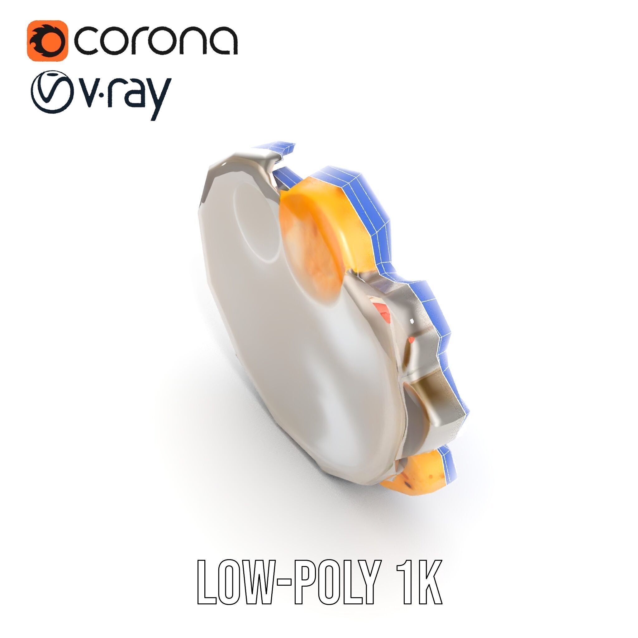 Traditional Indian Thali Model Pack Low-poly 3D model_29