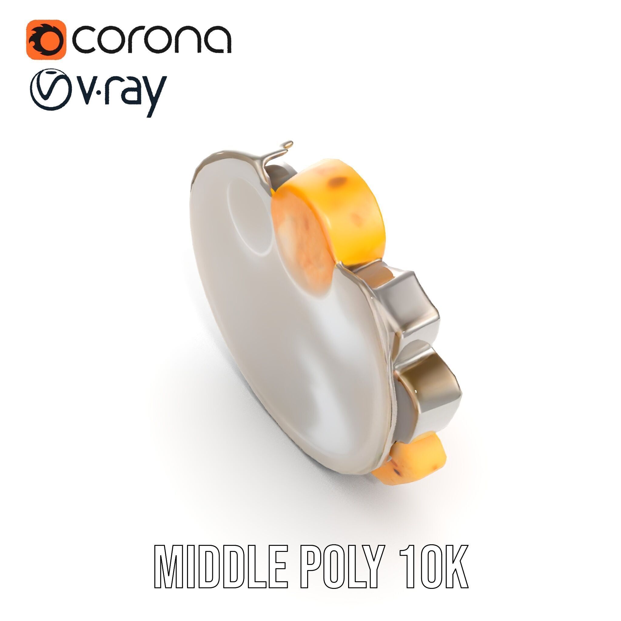 Traditional Indian Thali Model Pack Low-poly 3D model_14