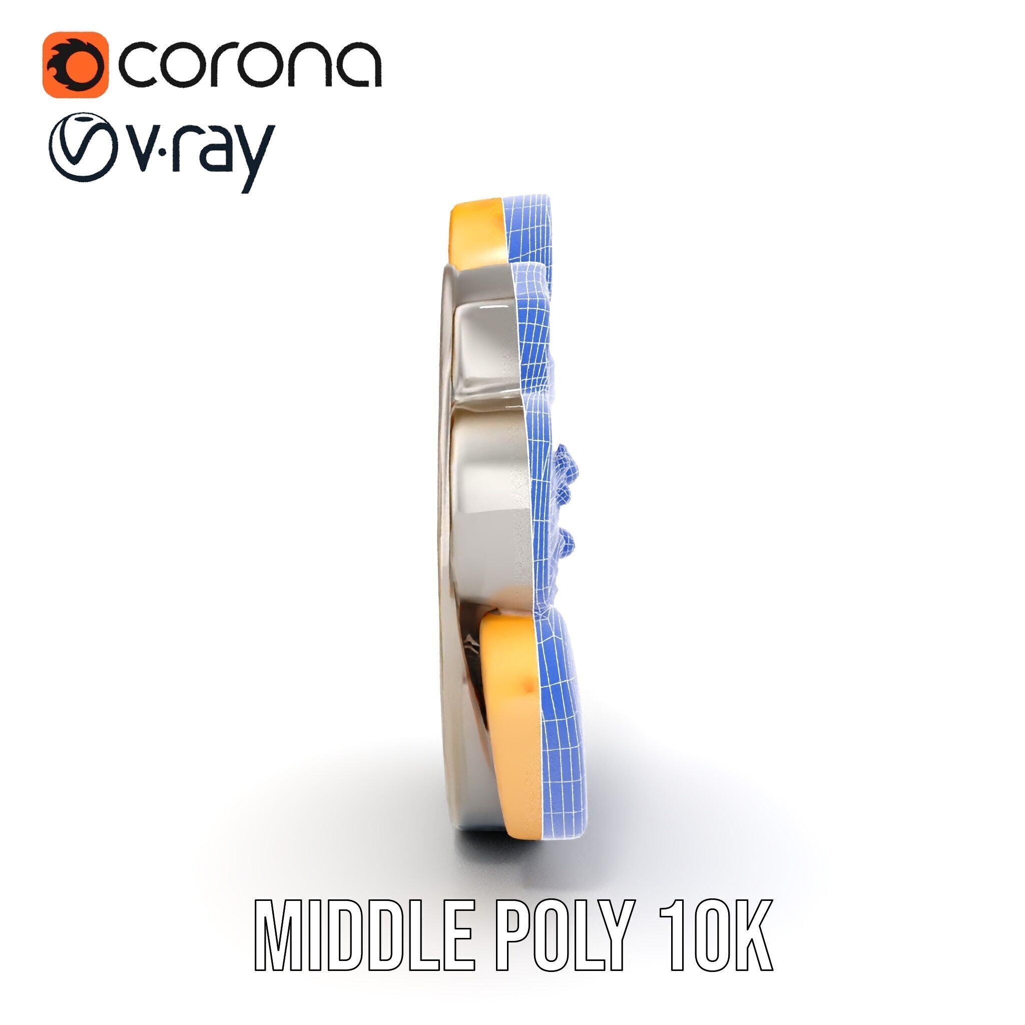 Traditional Indian Thali Model Pack Low-poly 3D model_28