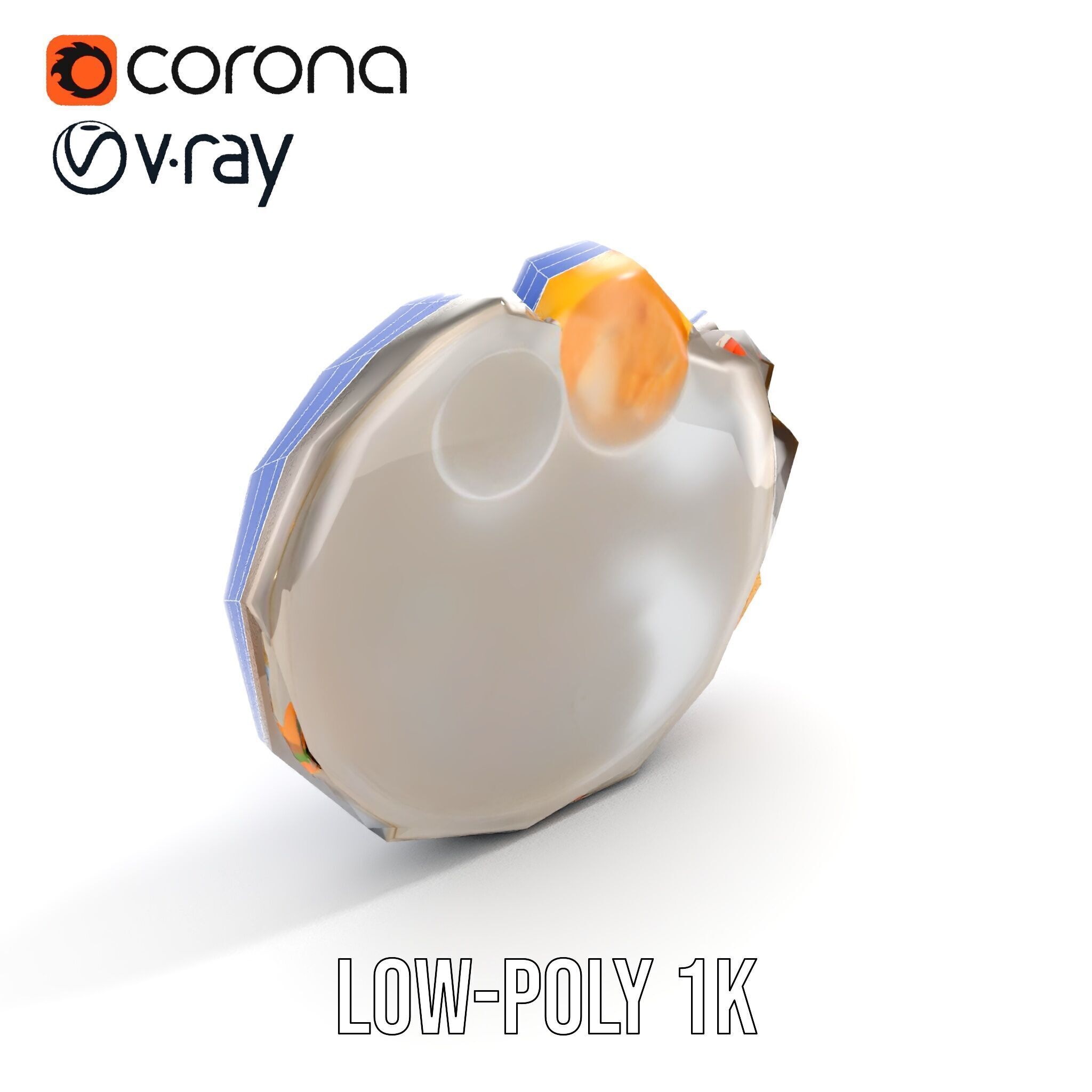 Traditional Indian Thali Model Pack Low-poly 3D model_18