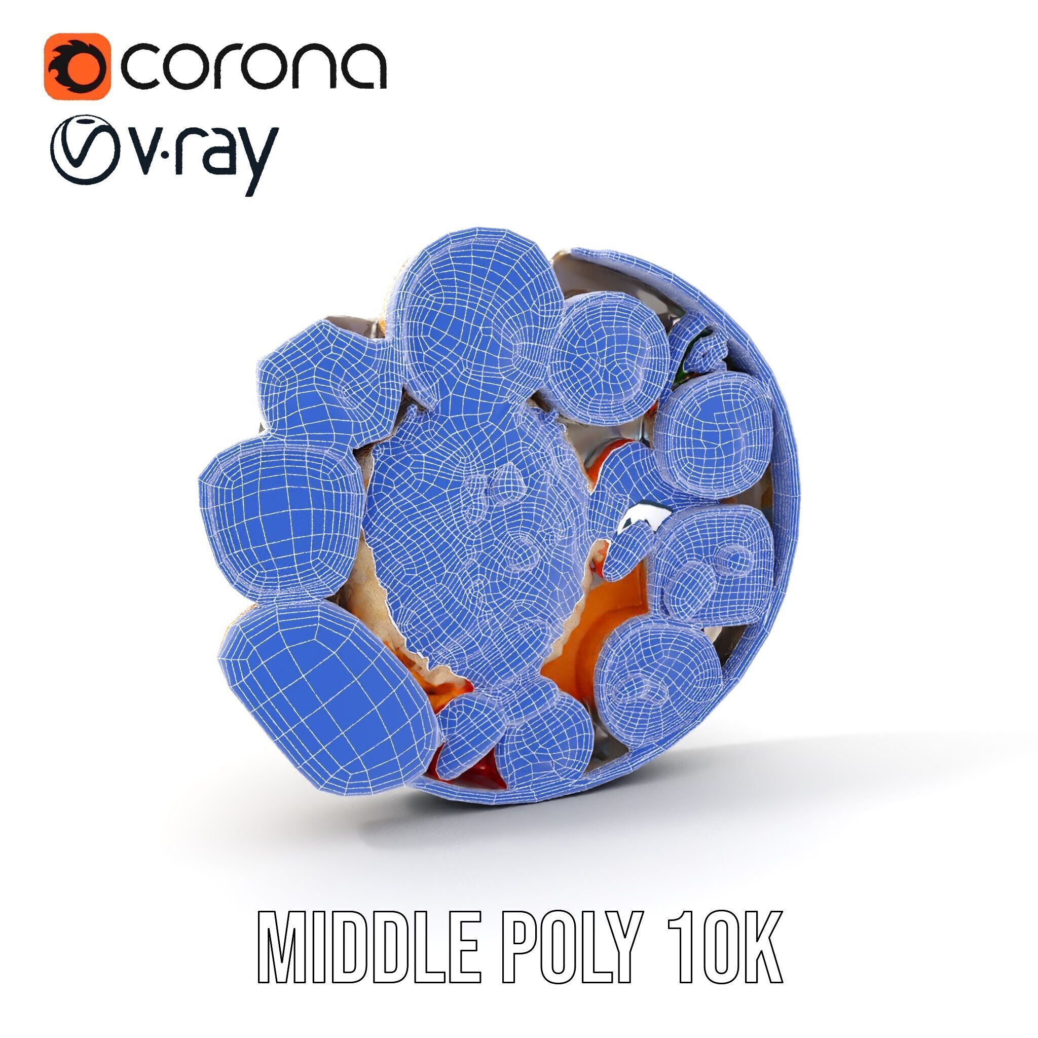 Traditional Indian Thali Model Pack Low-poly 3D model_20