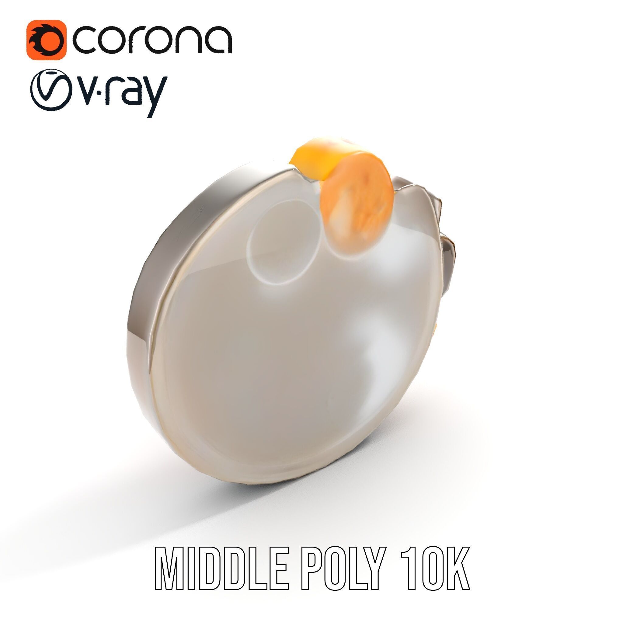 Traditional Indian Thali Model Pack Low-poly 3D model_9