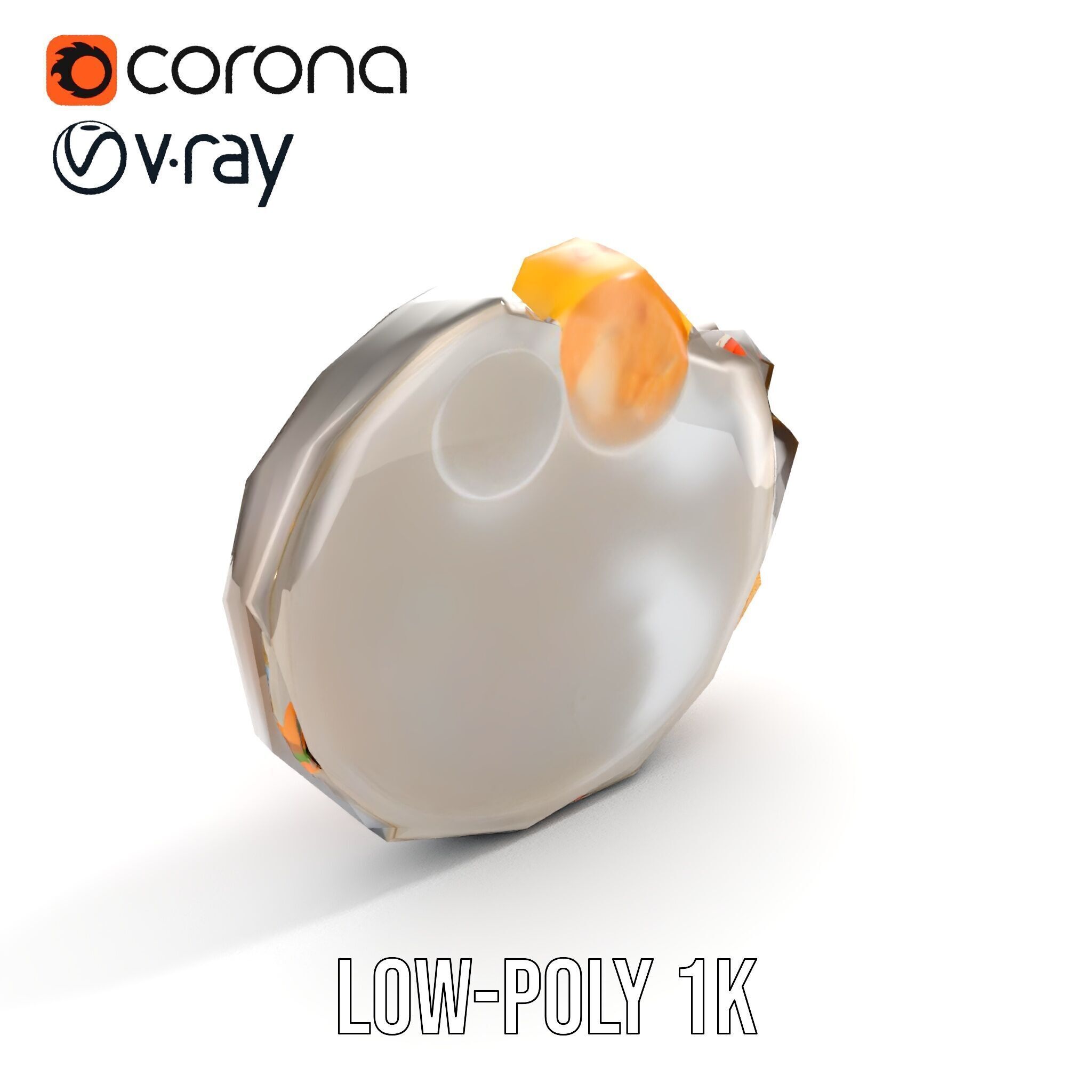 Traditional Indian Thali Model Pack Low-poly 3D model_10