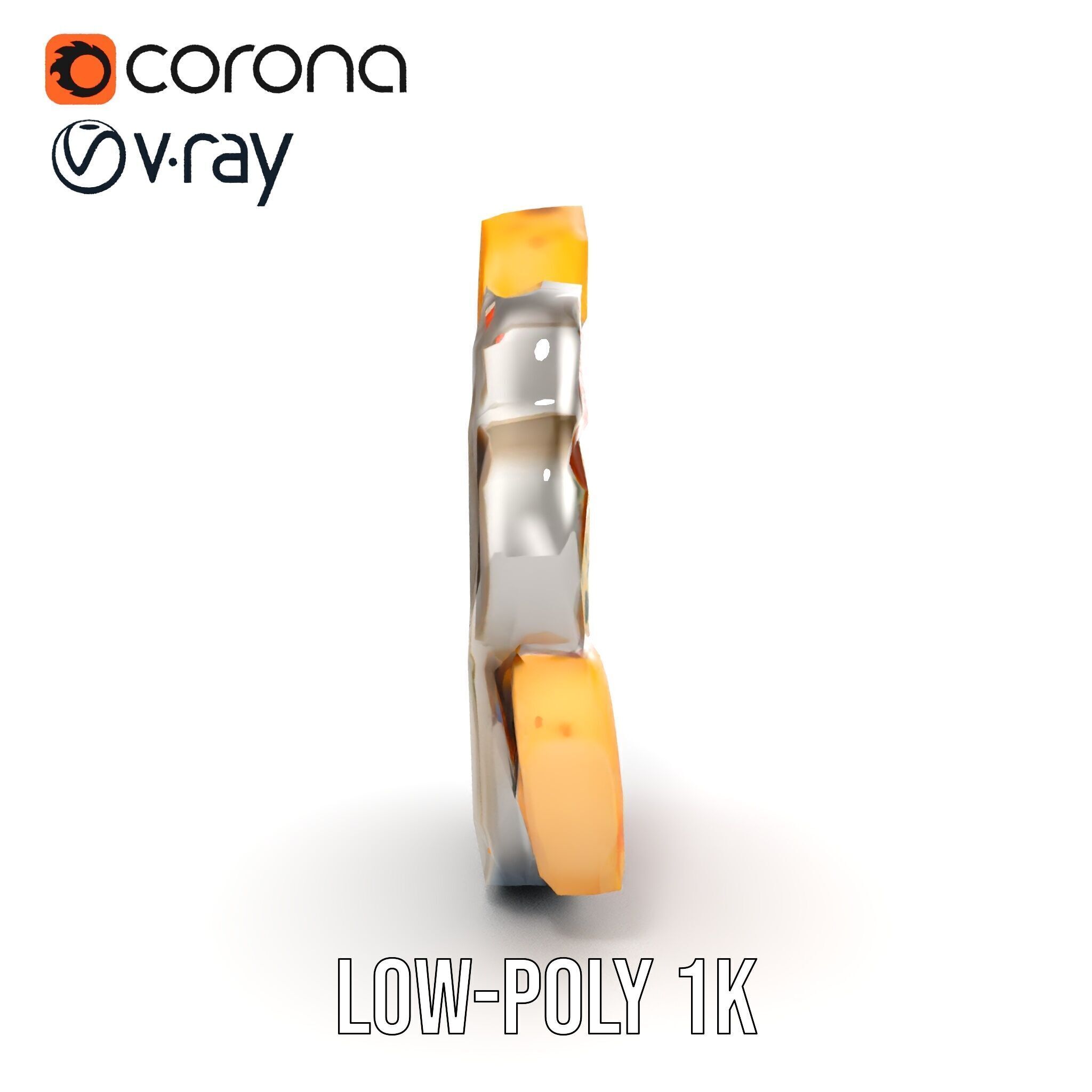 Traditional Indian Thali Model Pack Low-poly 3D model_15