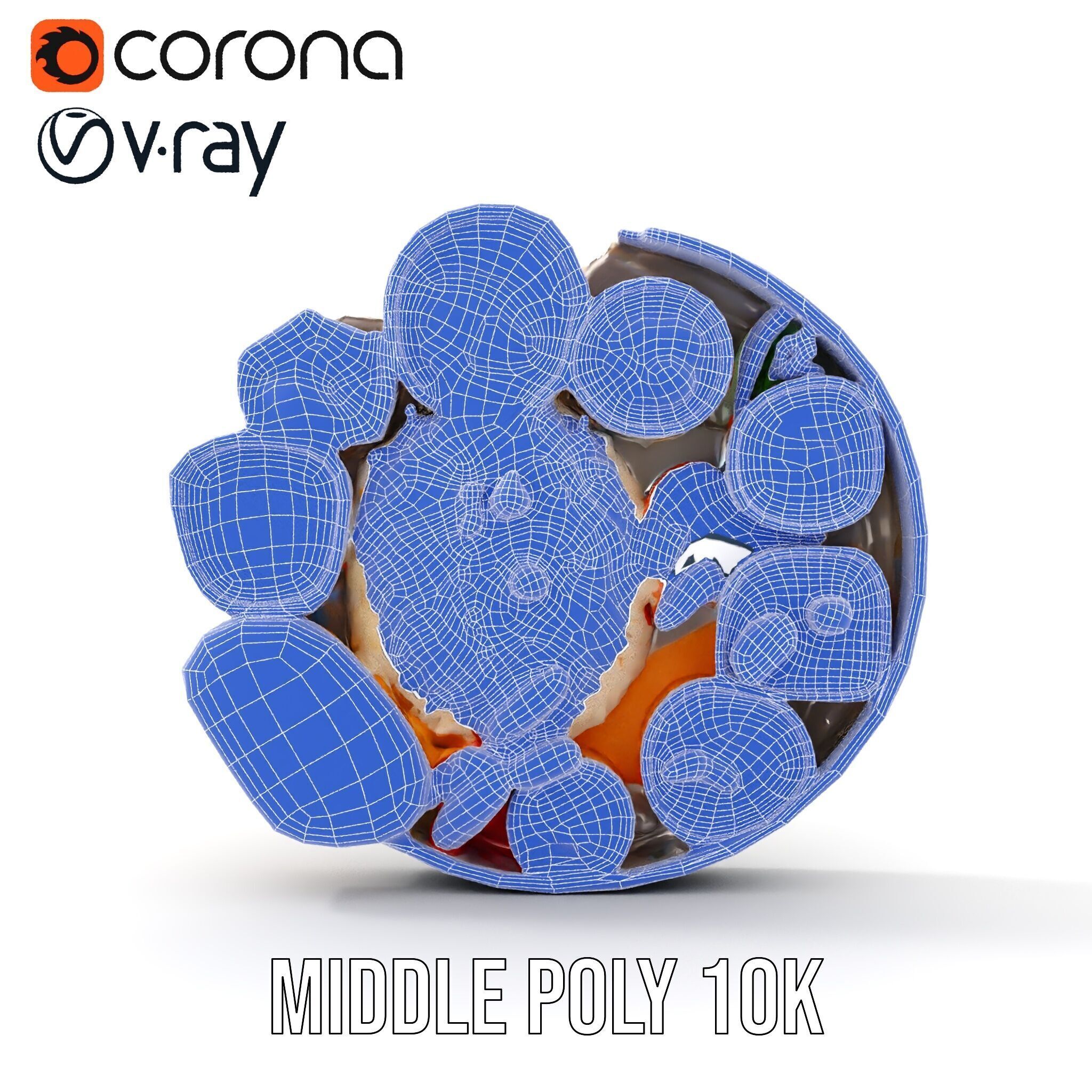 Traditional Indian Thali Model Pack Low-poly 3D model_25