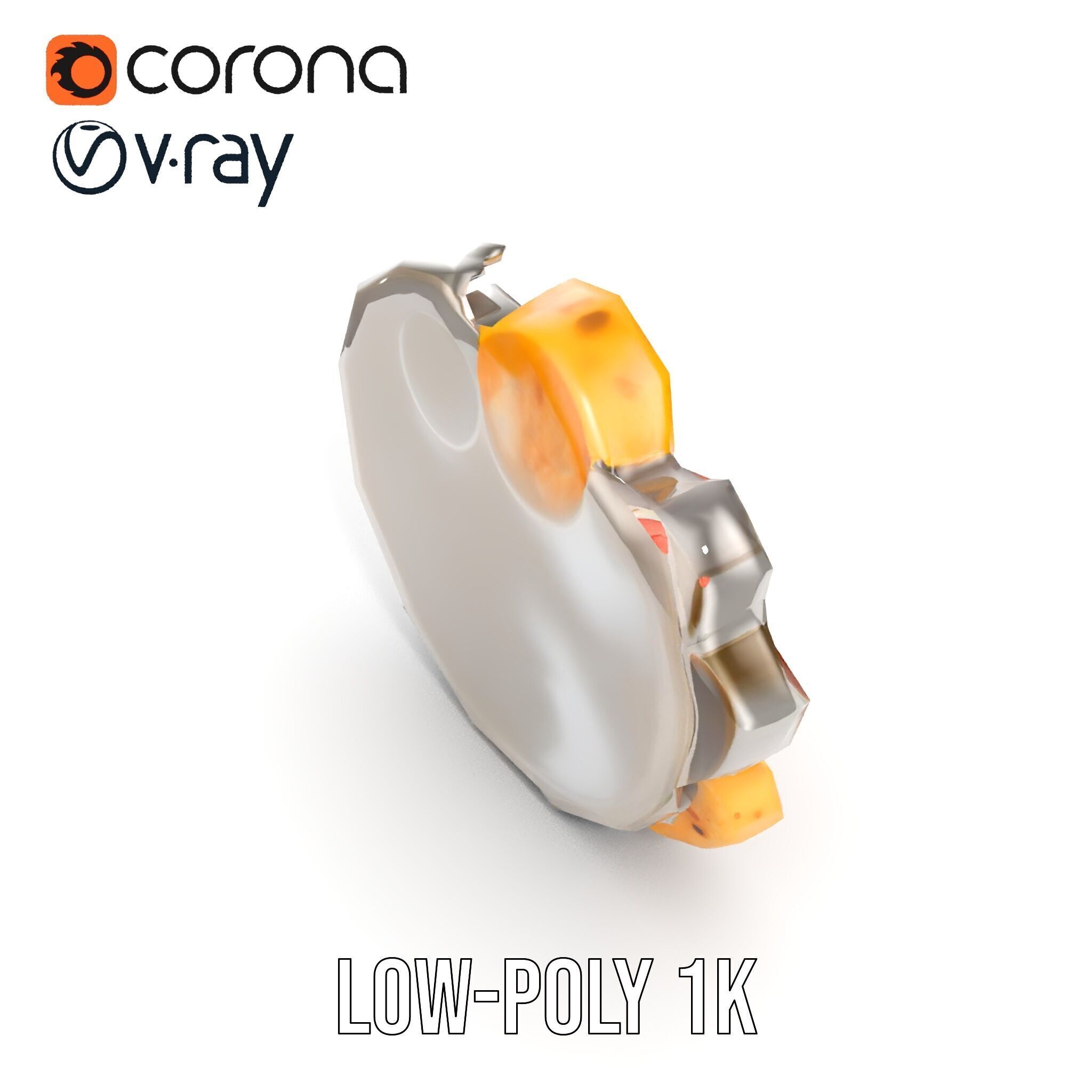 Traditional Indian Thali Model Pack Low-poly 3D model_24