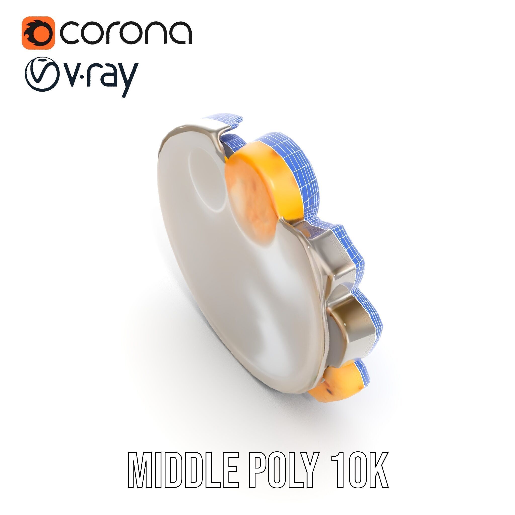 Traditional Indian Thali Model Pack Low-poly 3D model_31