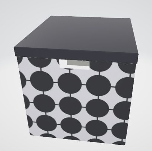 3d box for interior scene 3D model