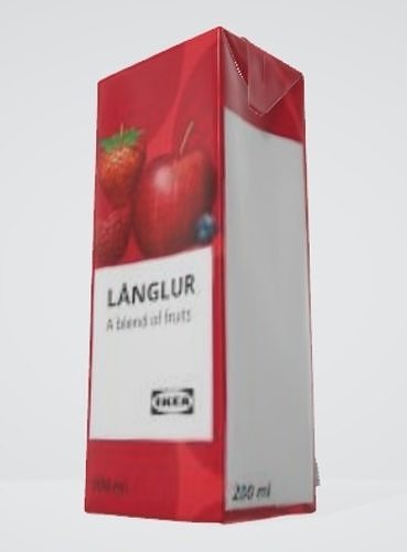 3d apple juice box for interior scene 3D model