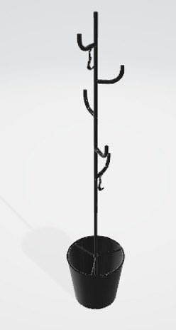 3d black hanger for interior scene 3D model