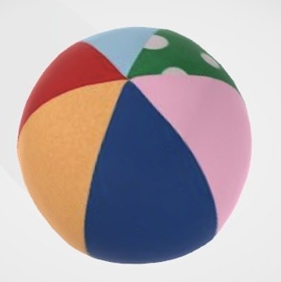 colorful ball toy 3D model
