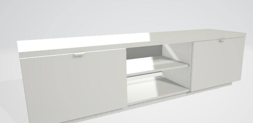 3d cabinet for interior scene 3D model_2