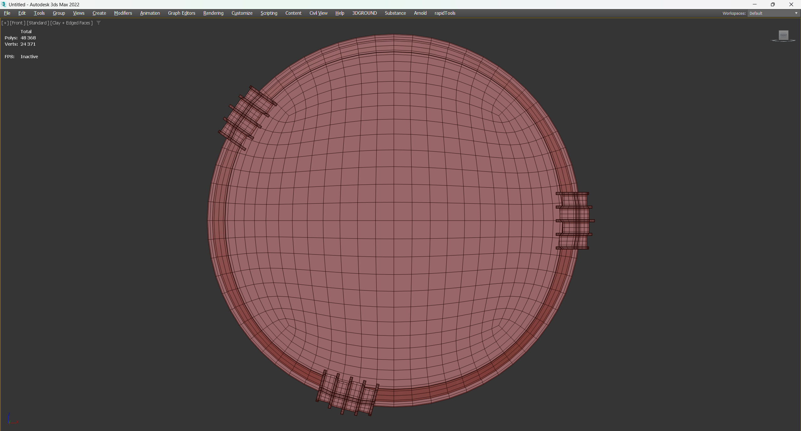 VERTIGO MIRROR Low-poly 3D model_3
