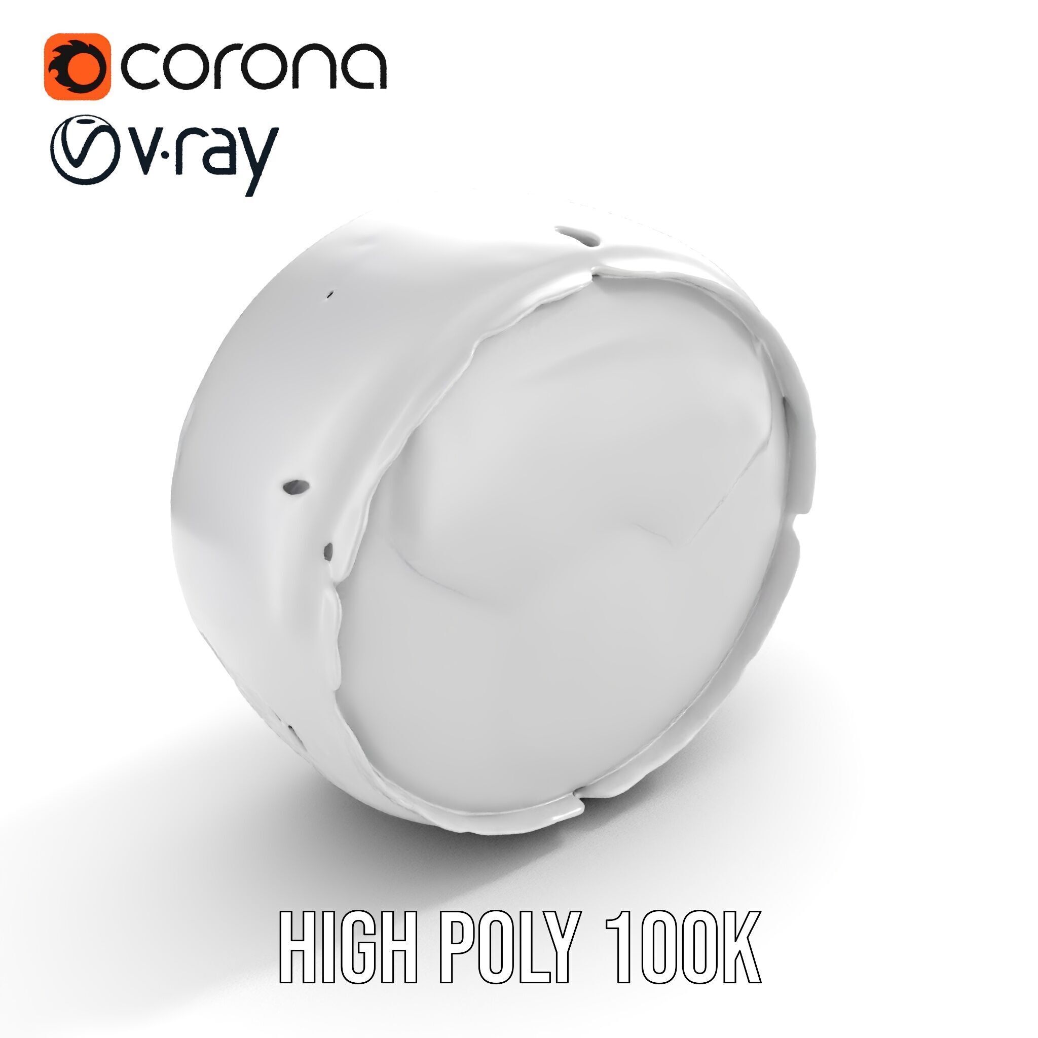 Concrete Sewer Pipe Model Pack with Textured Cracks Low-poly 3D model_16