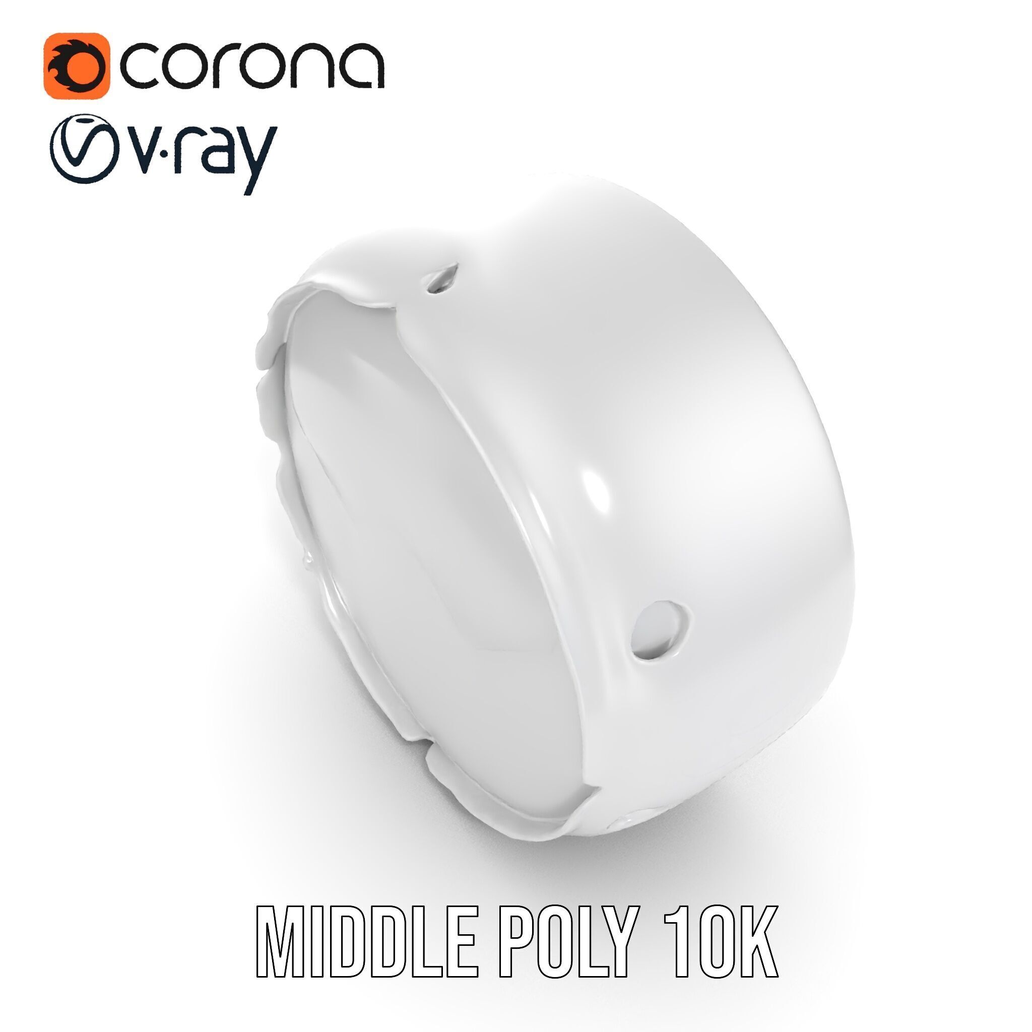 Concrete Sewer Pipe Model Pack with Textured Cracks Low-poly 3D model_7