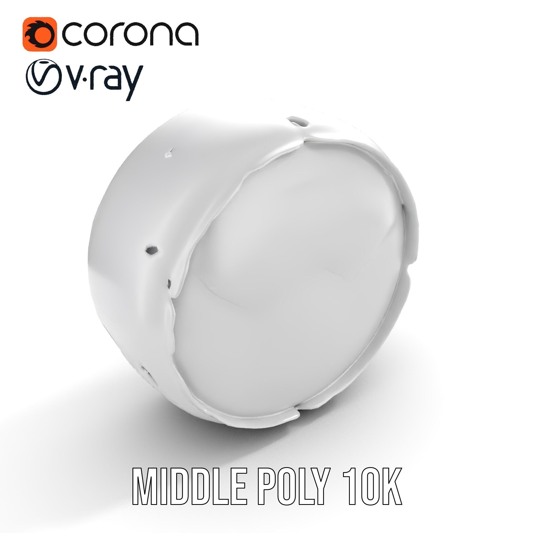 Concrete Sewer Pipe Model Pack with Textured Cracks Low-poly 3D model_17