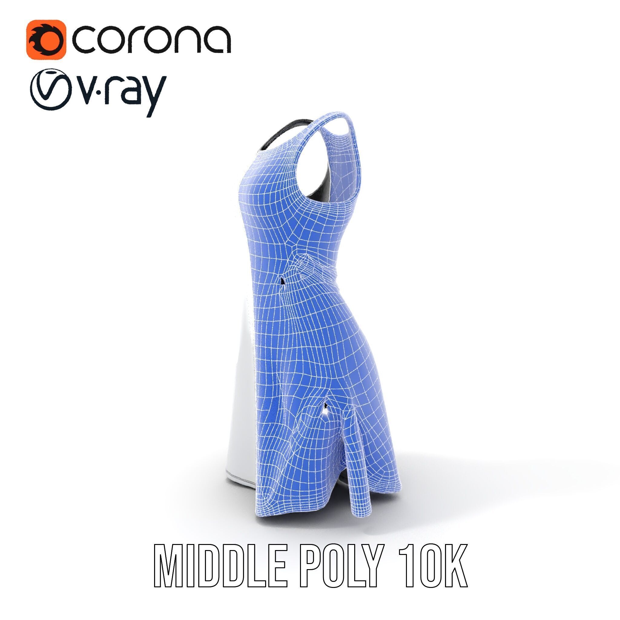 Stylish Athletic Dress D Model Pack Low-poly 3D model_21