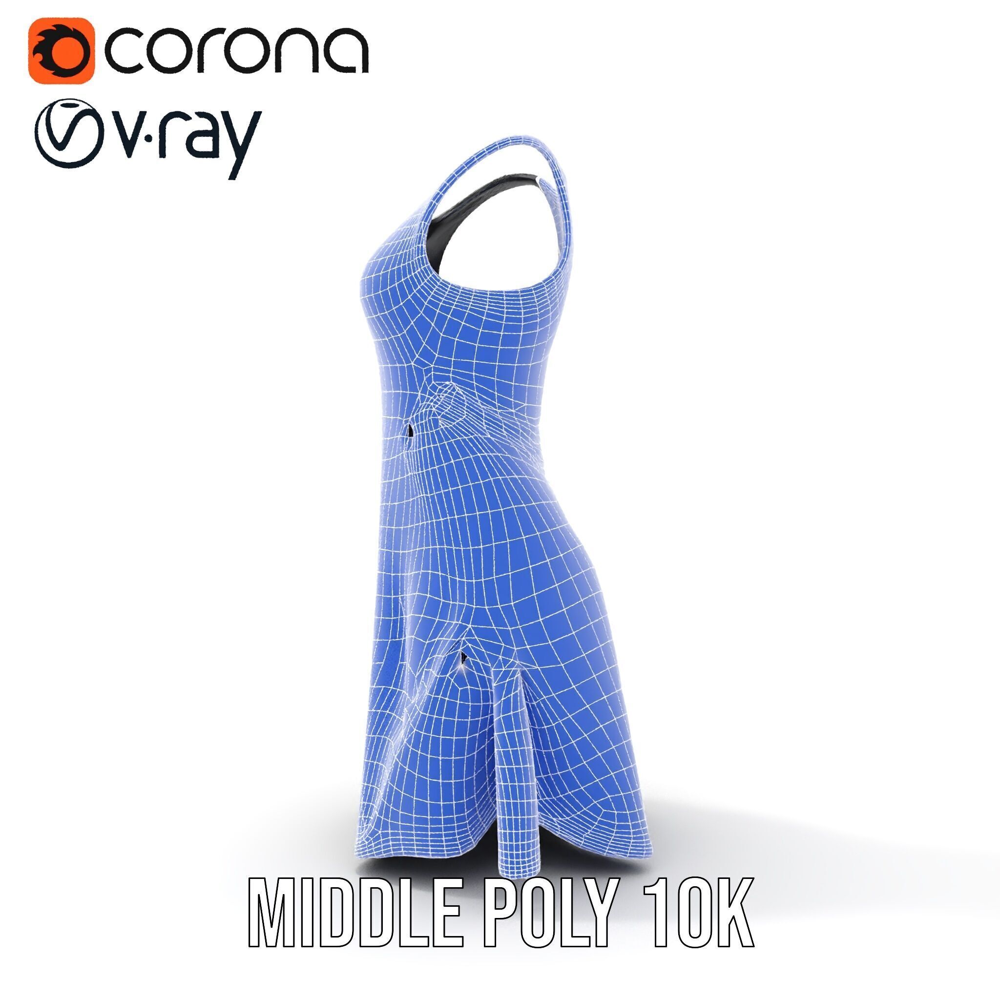Stylish Athletic Dress D Model Pack Low-poly 3D model_24