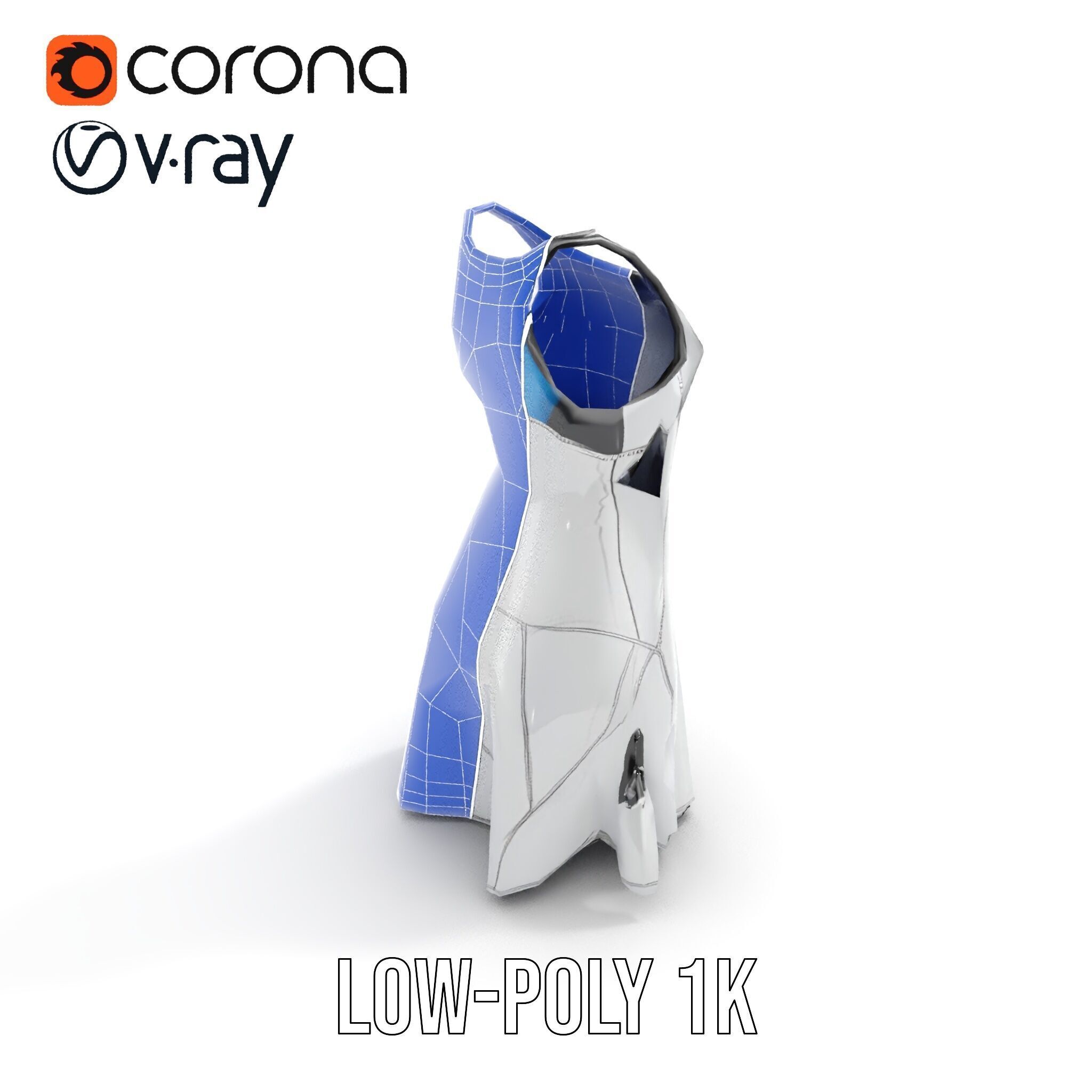 Stylish Athletic Dress D Model Pack Low-poly 3D model_19