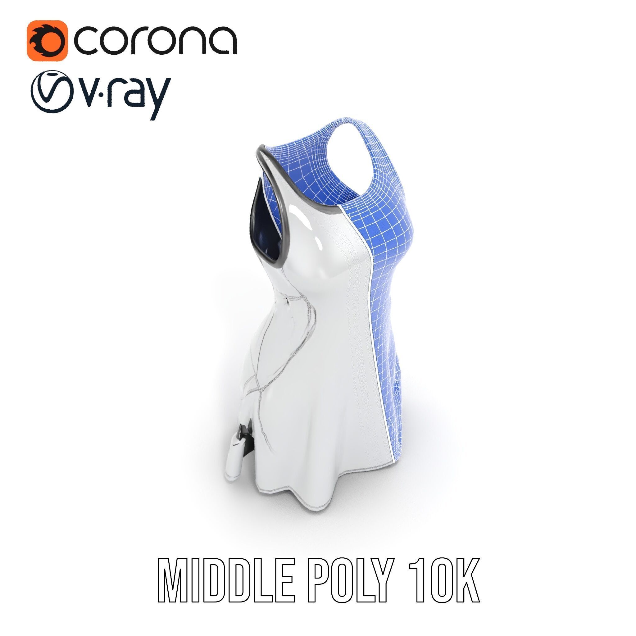 Stylish Athletic Dress D Model Pack Low-poly 3D model_27