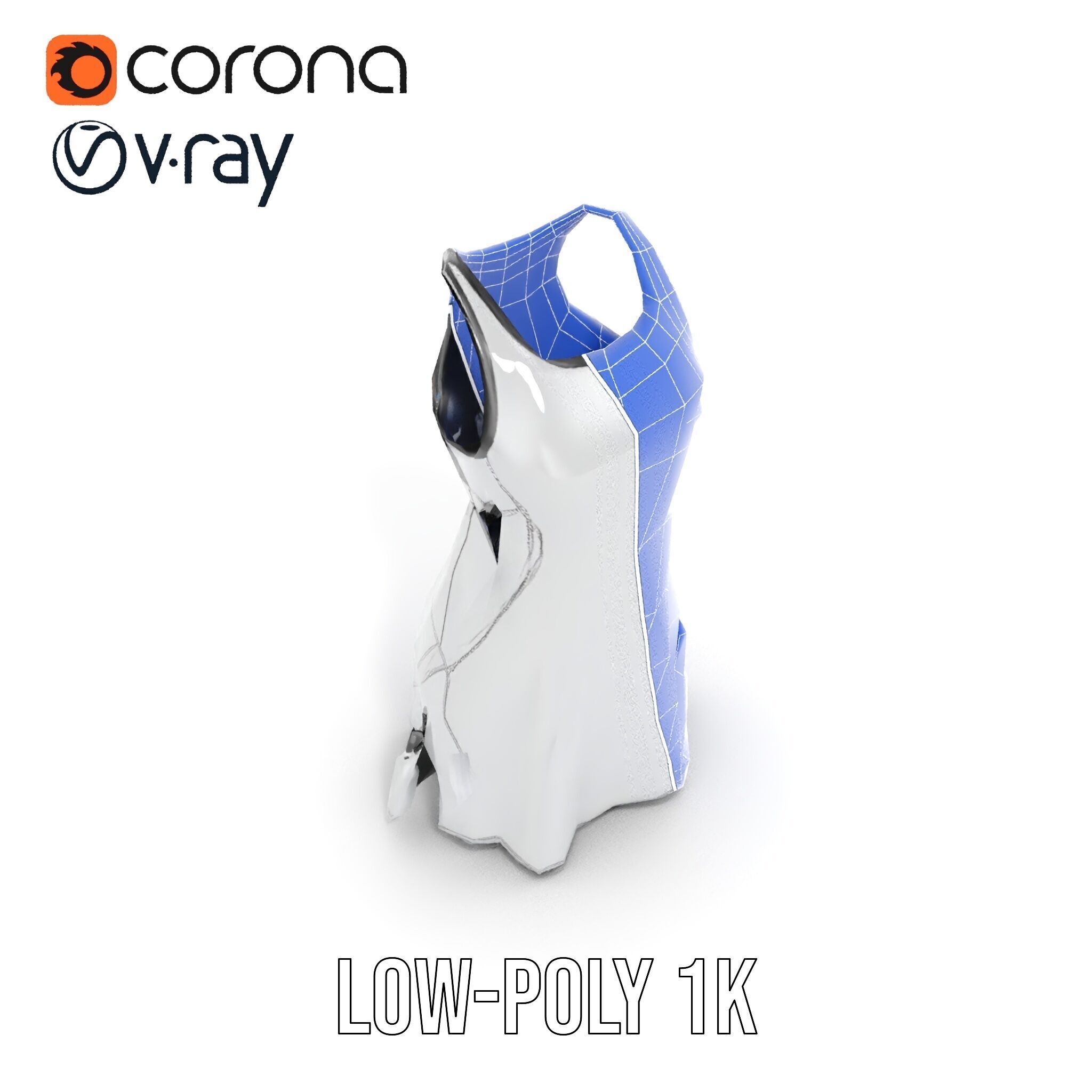 Stylish Athletic Dress D Model Pack Low-poly 3D model_28