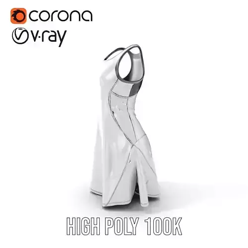 Stylish Athletic Dress D Model Pack Low-poly 3D model
